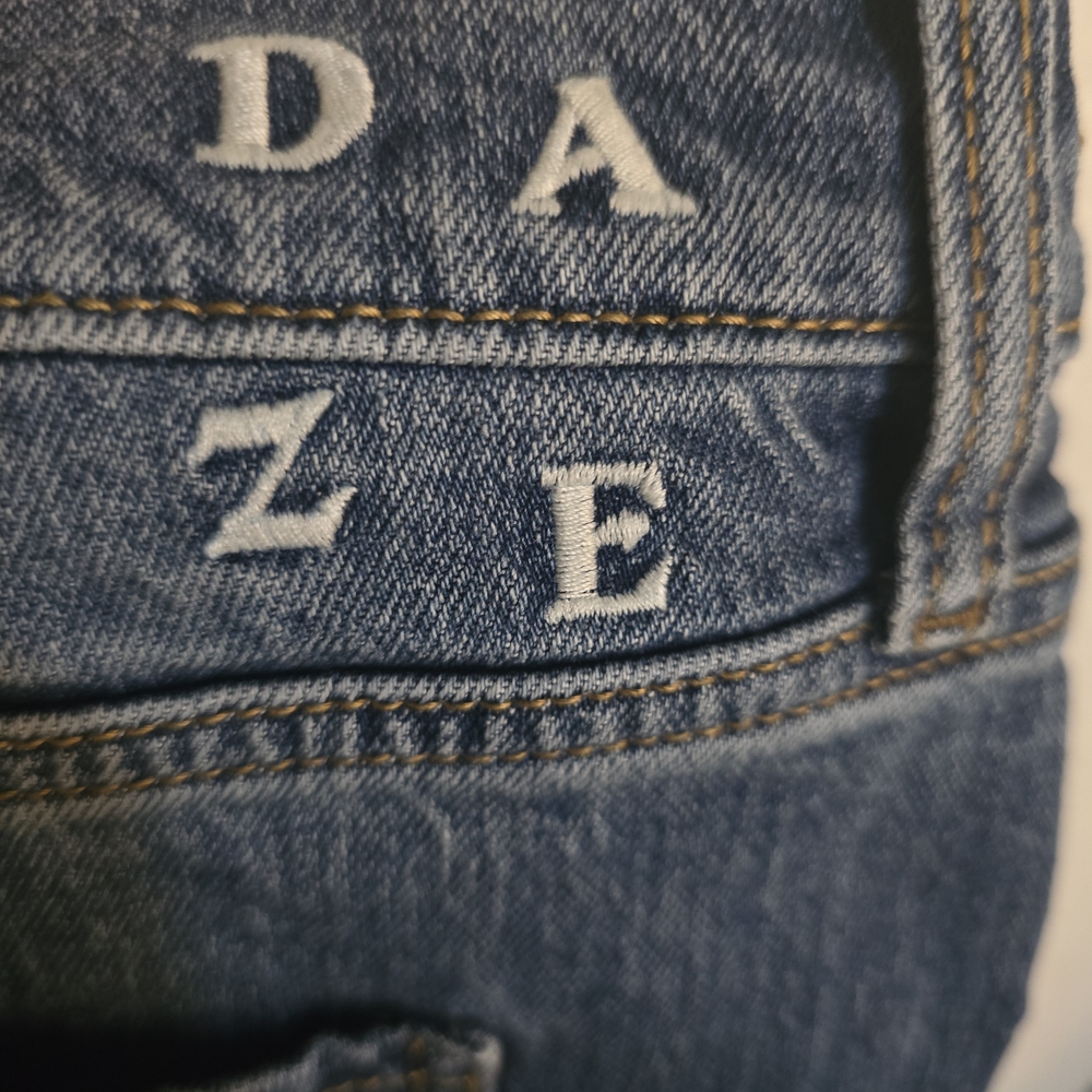 Daze Denim Wide Leg Baggy Jeans in Washed Blue - Picture 10 of 10